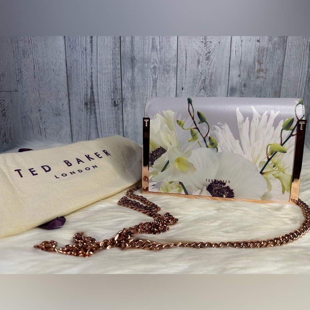 TED BAKER floral leather mini satchel